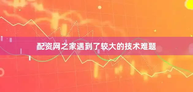 配资网之家遇到了较大的技术难题